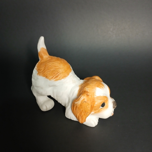 Vintage Homco playful Porcelain cocker spaniel puppies figurines set of two - Picture 3 of 5